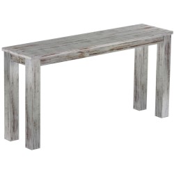 Hochbank 150 Rio Classico Farbton Shabby Eiche massive Pinien Holzbank - Barbank