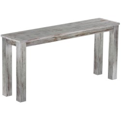 Hochbank 160 Rio Classico Farbton Shabby Eiche massive Pinien Holzbank - Barbank