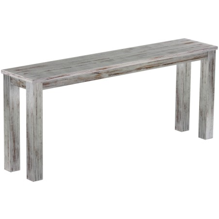 Hochbank 180 Rio Classico Farbton Shabby Eiche massive Pinien Holzbank - Barbank