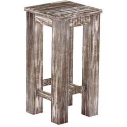 Barhocker Rio Classico Farbton Shabby Antik Eiche massiver Pinien Holzhocker