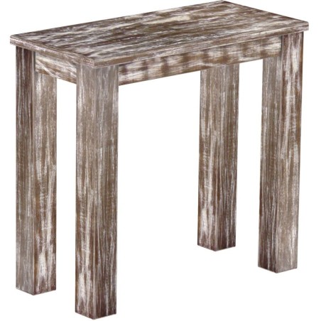 Hochbank 80 Rio Classico Farbton Shabby Antik Eiche massive Pinien Holzbank - Barbank