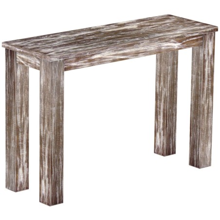 Hochbank 110 Rio Classico Farbton Shabby Antik Eiche massive Pinien Holzbank - Barbank