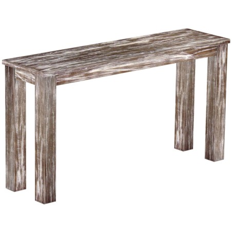 Hochbank 140 Rio Classico Farbton Shabby Antik Eiche massive Pinien Holzbank - Barbank