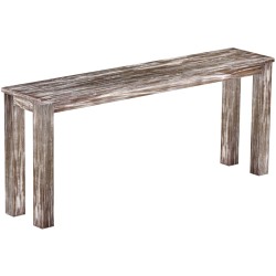 Hochbank 180 Rio Classico Farbton Shabby Antik Eiche massive Pinien Holzbank - Barbank