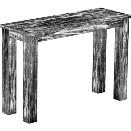 Hochbank 110 Rio Classico Farbton Shabby Antik Ebenholz massive Pinien Holzbank - Barbank