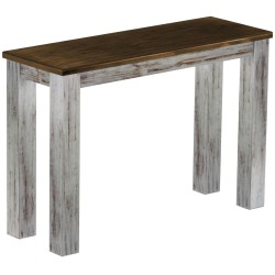 Hochbank 110 Rio Classico Farbton Shabby Platte Eiche massive Pinien Holzbank - Barbank