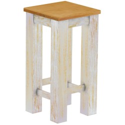 Barhocker Rio Classico Farbton Shabby Platte Honig massiver Pinien Holzhocker