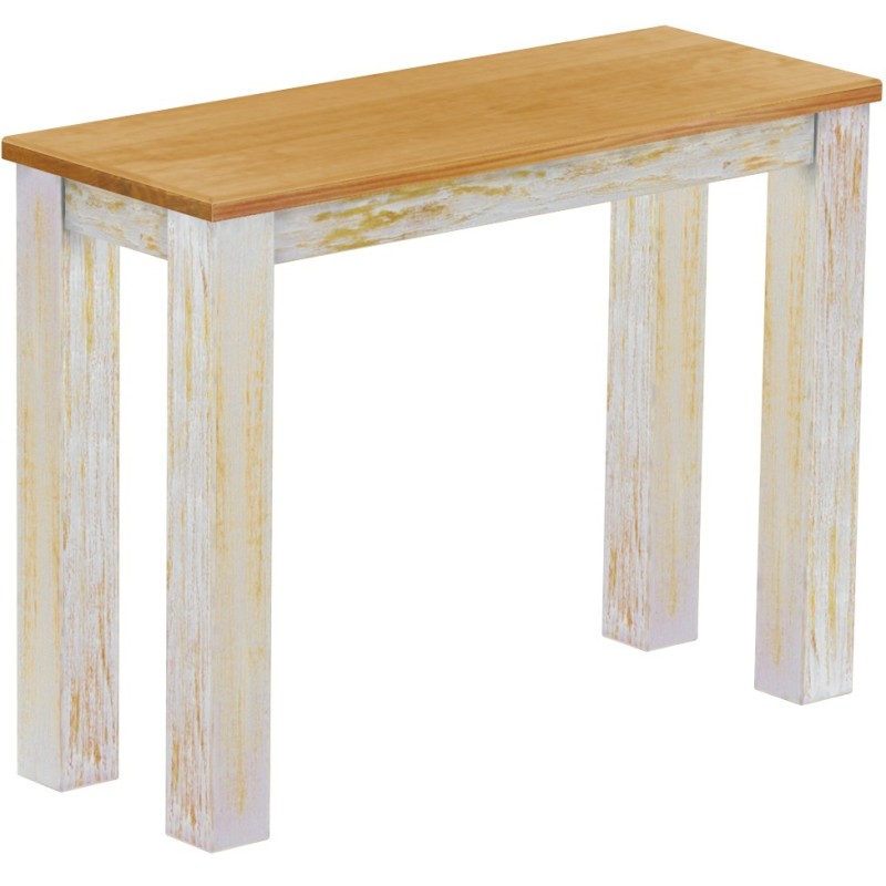 Hochbank 100 Rio Classico Farbton Shabby Platte Honig massive Pinien Holzbank - Barbank