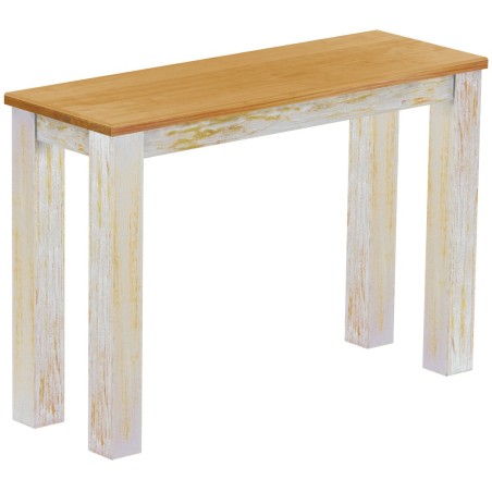 Hochbank 110 Rio Classico Farbton Shabby Platte Honig massive Pinien Holzbank - Barbank