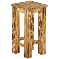 Barhocker Rio Classico Farbton Pinie geflammt massiver Pinien Holzhocker