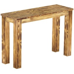 Hochbank 110 Rio Classico Farbton Pinie geflammt massive Pinien Holzbank - Barbank