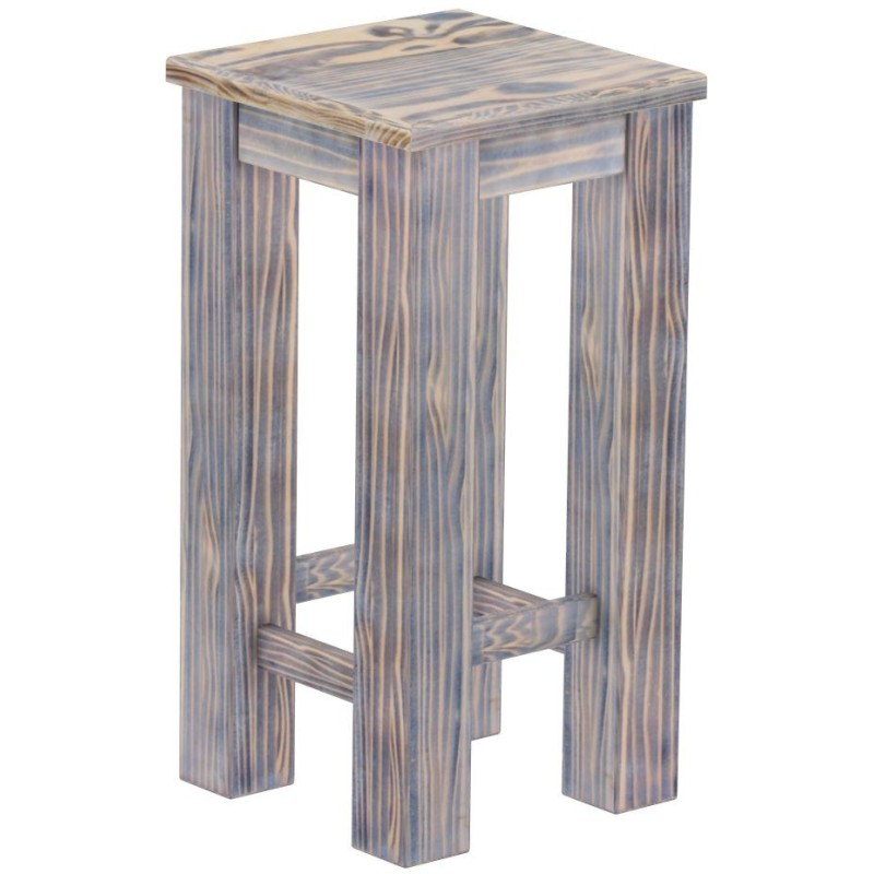 Barhocker Rio Classico Farbton Zebra Afrika massiver Pinien Holzhocker