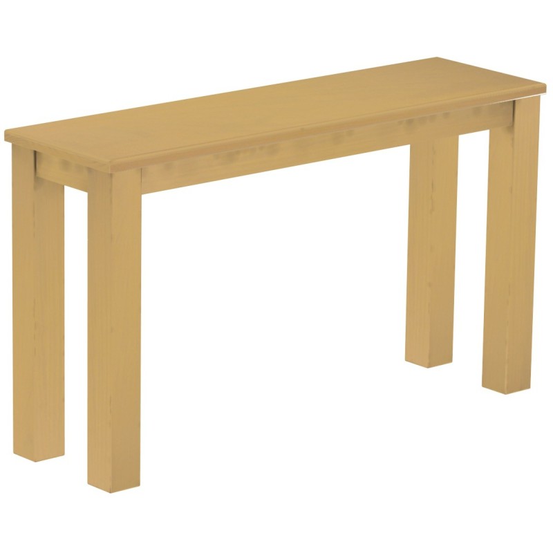 Hochbank 130 Rio Classico Farbton Sand massive Pinien Holzbank - Barbank