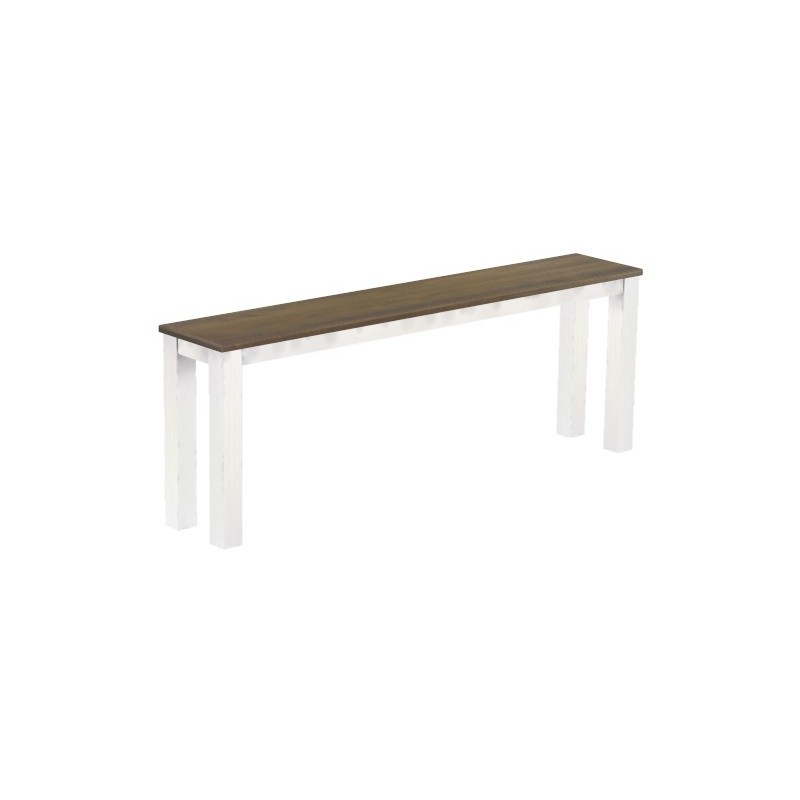 Hochbank 208 Rio Classico Farbton Graphitgrau Weiss massive Pinien Holzbank - Barbank