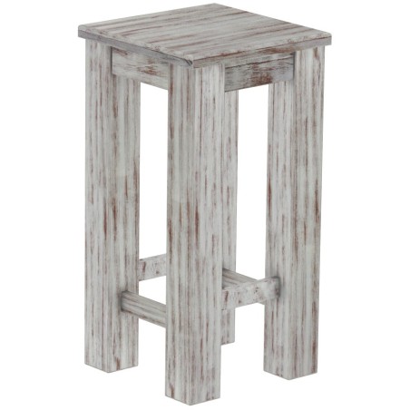 Barhocker Rio Classico Farbton Shabby Nussbaum massiver Pinien Holzhocker