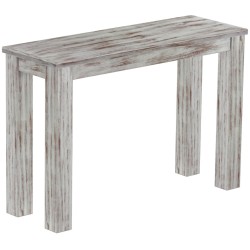 Hochbank 110 Rio Classico Farbton Shabby Nussbaum massive Pinien Holzbank - Barbank