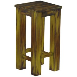 Barhocker Rio Classico Farbton Goldmix massiver Pinien Holzhocker