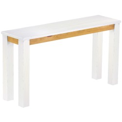 Hochbank 140 Rio Classico Farbton Snow Honig massive Pinien Holzbank - Barbank