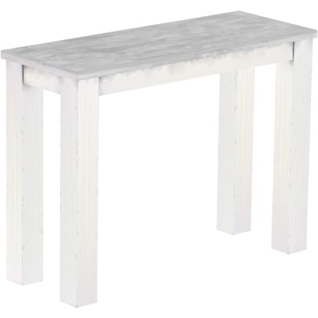 Hochbank 100 Rio Classico Farbton Beton Weiss massive Pinien Holzbank - Barbank