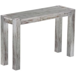 Hochbank 120 Rio Kanto Farbton Shabby Eiche massive Pinien Holzbank - Barbank