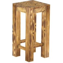 Barhocker Rio Kanto Farbton Pinie geflammt massiver Pinien Holzhocker