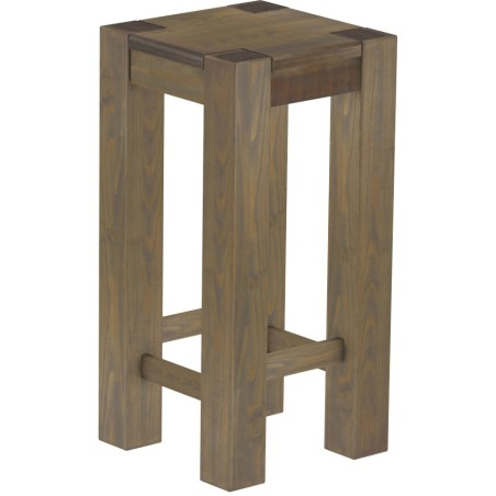 Barhocker Rio Kanto Farbton Graphitgrau massiver Pinien Holzhocker