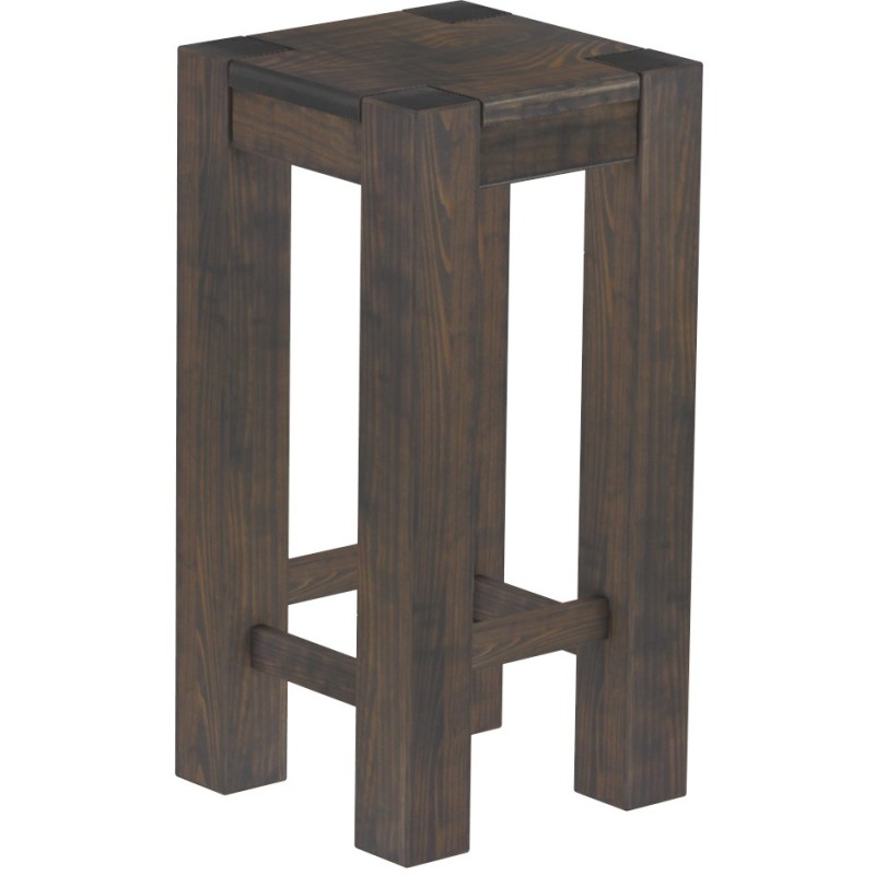 Barhocker Rio Kanto Farbton Granitgrau massiver Pinien Holzhocker