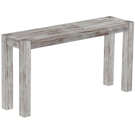 Hochbank 150 Rio Kanto Farbton Shabby Nussbaum massive Pinien Holzbank - Barbank
