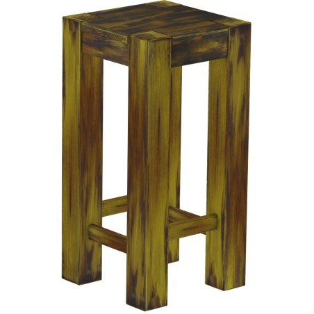 Barhocker Rio Kanto Farbton Goldmix massiver Pinien Holzhocker