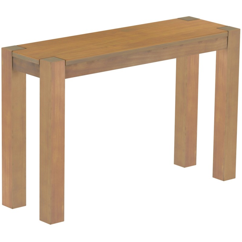 Hochbank 120 Rio Kanto Farbton Eiche natur massive Pinien Holzbank - Barbank