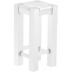 Barhocker Rio Kanto Farbton Schneeweiss massiver Pinien Holzhocker