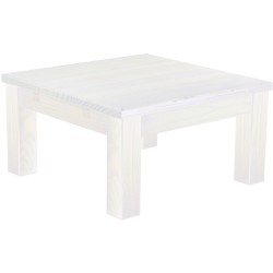 Couchtisch 73x73 Rio Classico Pinie Weiss massiver Pinien Wohnzimmertisch