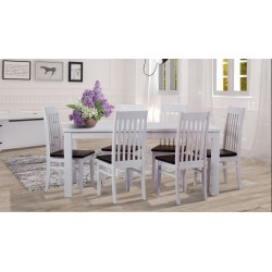 Couchtisch 73x73 Rio Classico Pinie Weiss massiver Pinien Wohnzimmertisch