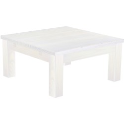 Couchtisch 80x80 Rio Classico Pinie Weiss massiver Pinien Wohnzimmertisch