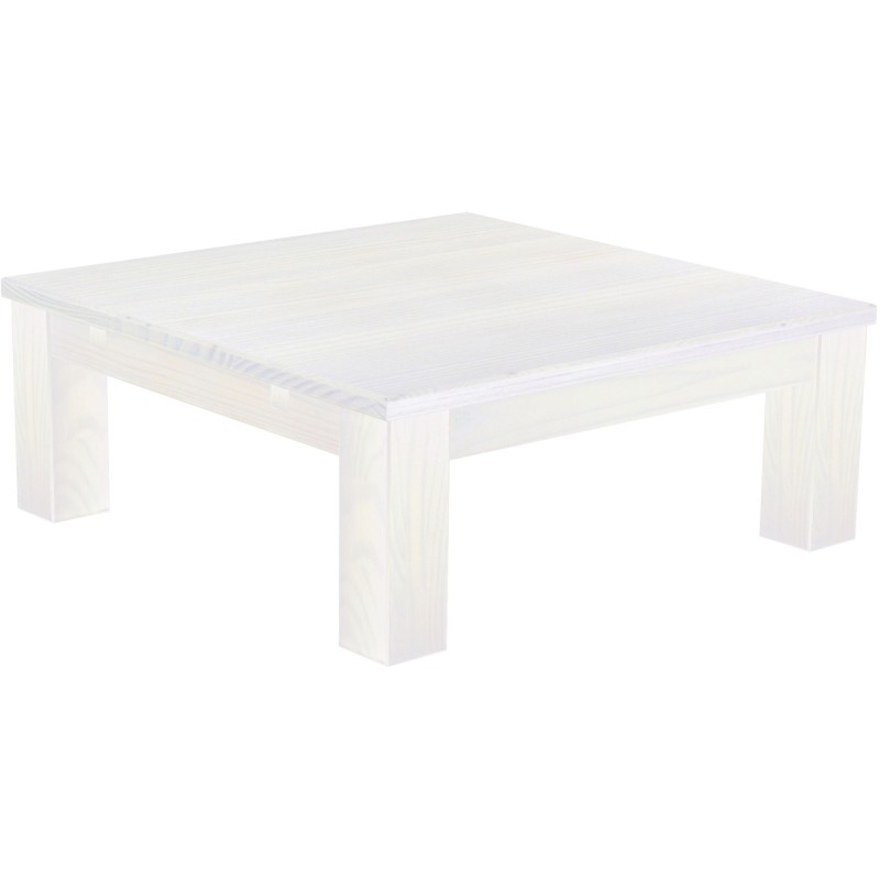 Couchtisch 100x100 Rio Classico Pinie Weiss massiver Pinien Wohnzimmertisch