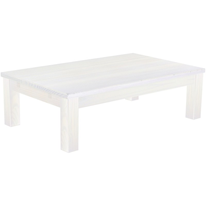 Couchtisch 130x80 Rio Classico Pinie Weiss massiver Pinien Wohnzimmertisch