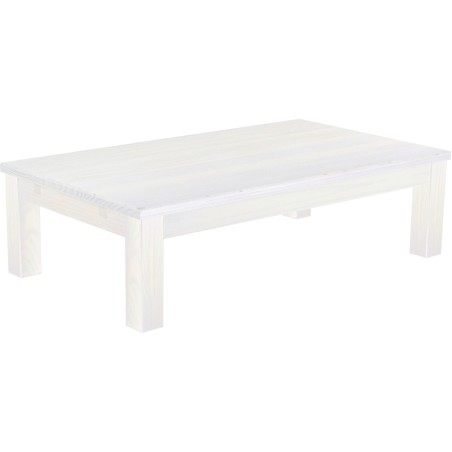 Couchtisch 140x80 Rio Classico Pinie Weiss massiver Pinien Wohnzimmertisch