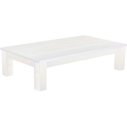 Couchtisch 160x90 Rio Classico Pinie Weiss massiver Pinien Wohnzimmertisch