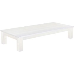 Couchtisch 208x90 Rio Classico Pinie Weiss massiver Pinien Wohnzimmertisch