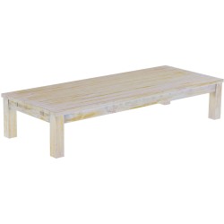 Couchtisch 200x80 Rio Classico Shabby Honig massiver Pinien Wohnzimmertisch