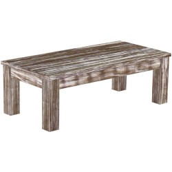 Couchtisch 115x56 Rio Classico Shabby Antik Eiche massiver Pinien Wohnzimmertisch