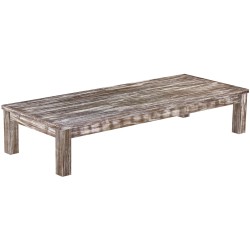 Couchtisch 200x80 Rio Classico Shabby Antik Eiche massiver Pinien Wohnzimmertisch