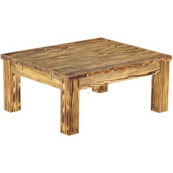 Couchtisch 90x73 Rio Classico Pinie geflammt massiver Pinien Wohnzimmertisch