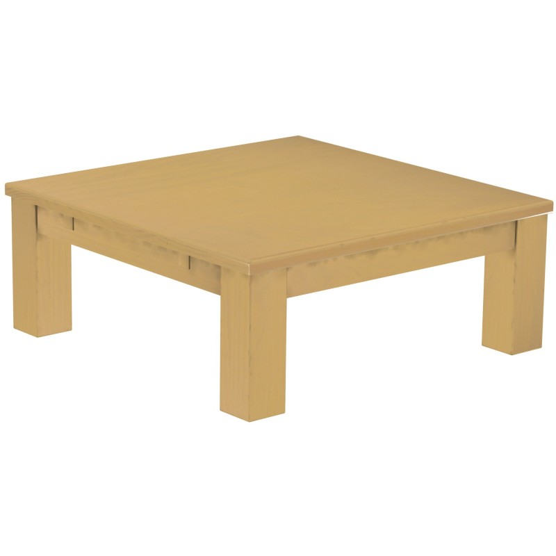 Couchtisch 100x100 Rio Classico Sand massiver Pinien Wohnzimmertisch