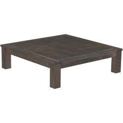 Couchtisch 140x140 Rio Classico Granitgrau massiver Pinien Wohnzimmertisch  - Tischplatte mit Sperrholzeinlage