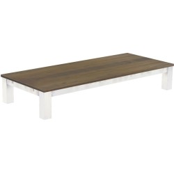 Couchtisch 240x100 Rio Classico Graphitgrau Weiss massiver Pinien Wohnzimmertisch