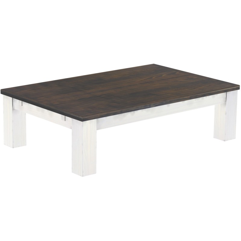 Couchtisch 140x90 Rio Classico Granitgrau Weiss massiver Pinien Wohnzimmertisch