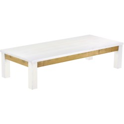 Couchtisch 170x73 Rio Classico Snow Brasil massiver Pinien Wohnzimmertisch