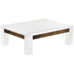 Couchtisch 120x90 Rio Classico Snow Eiche massiver Pinien Wohnzimmertisch