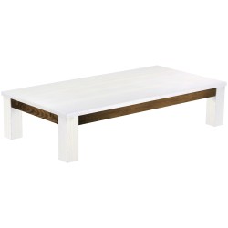 Couchtisch 180x90 Rio Classico Snow Eiche massiver Pinien Wohnzimmertisch